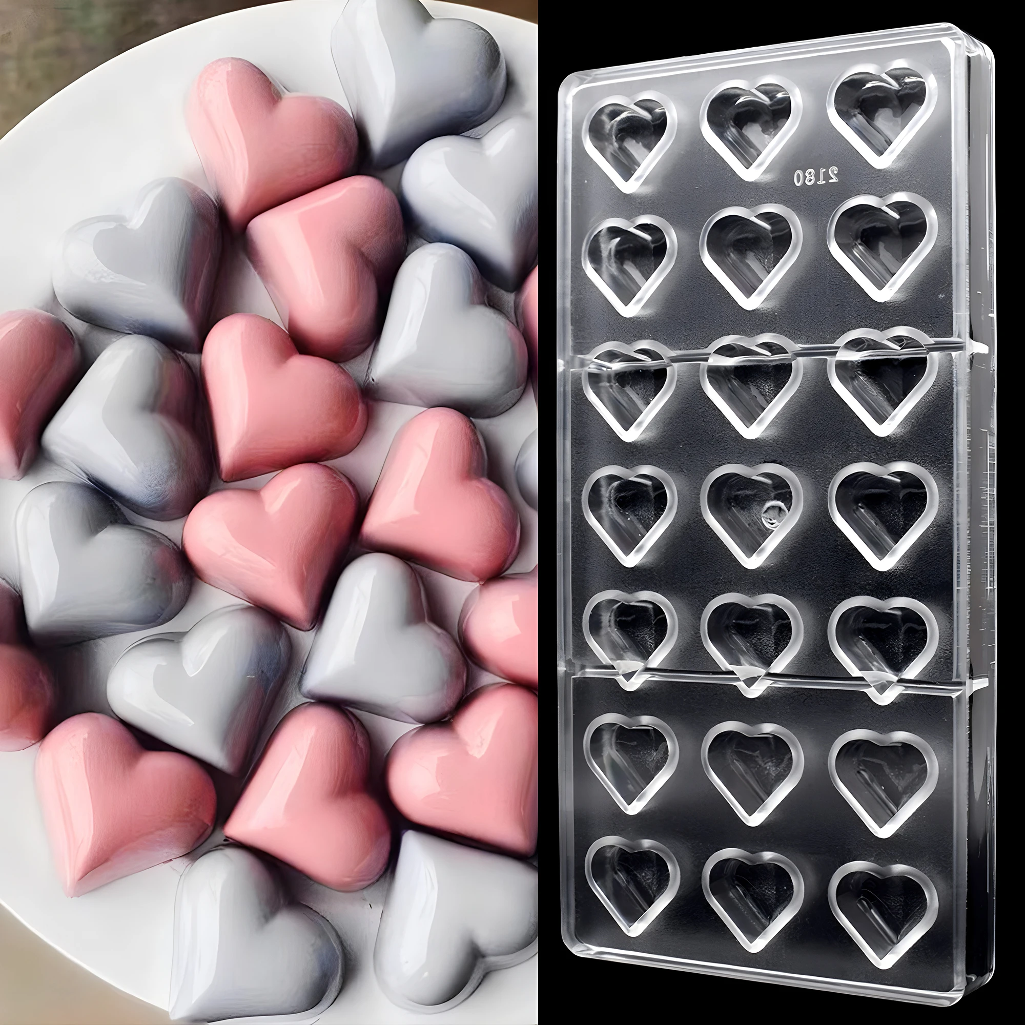 Chocolate Mold Polycarbonate 10 Styles for Candy Mold Valentine's Day Mould Confectionery Baking Pastry Tool Utensils