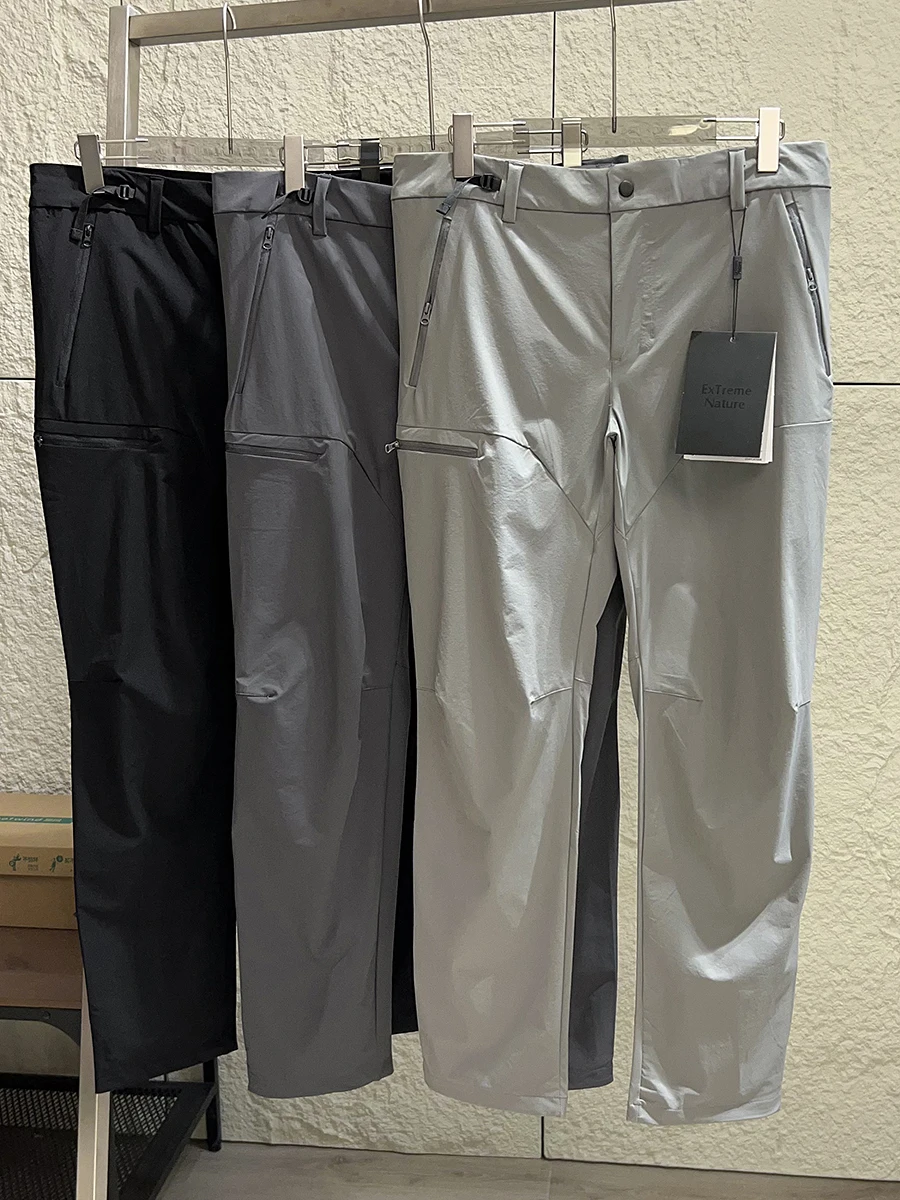 Outdoor Men's Lightweight Windproof Waterproof Quick Dry Multi-Pocket Casual Trousers 3D Tailoring Breathable Fashion Urban