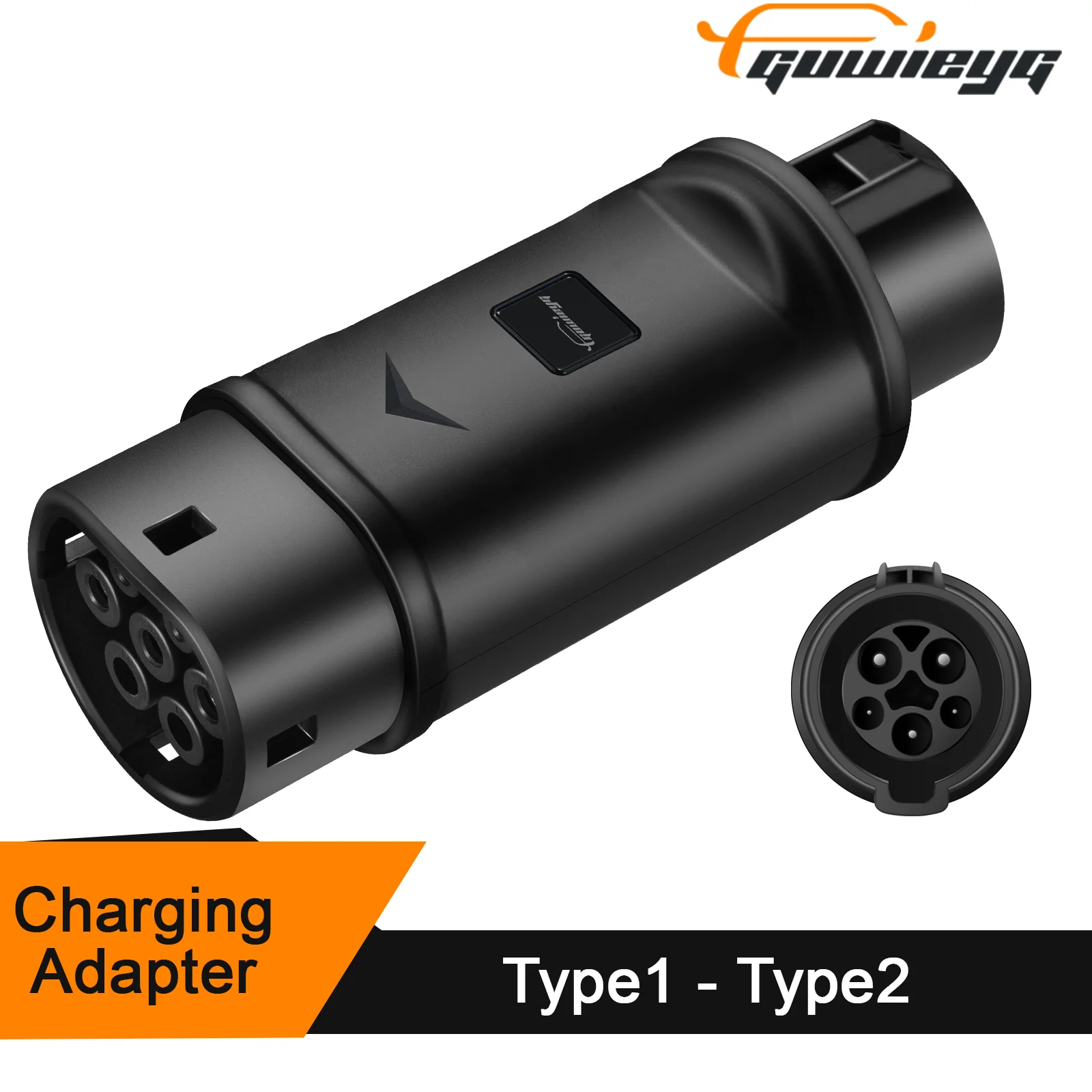 Type1 to Type2 EV Charger Adapter 32A EV Charger Connector SAE J1772 Socket Type 1 To Type 2 Adapter Charger Adapter