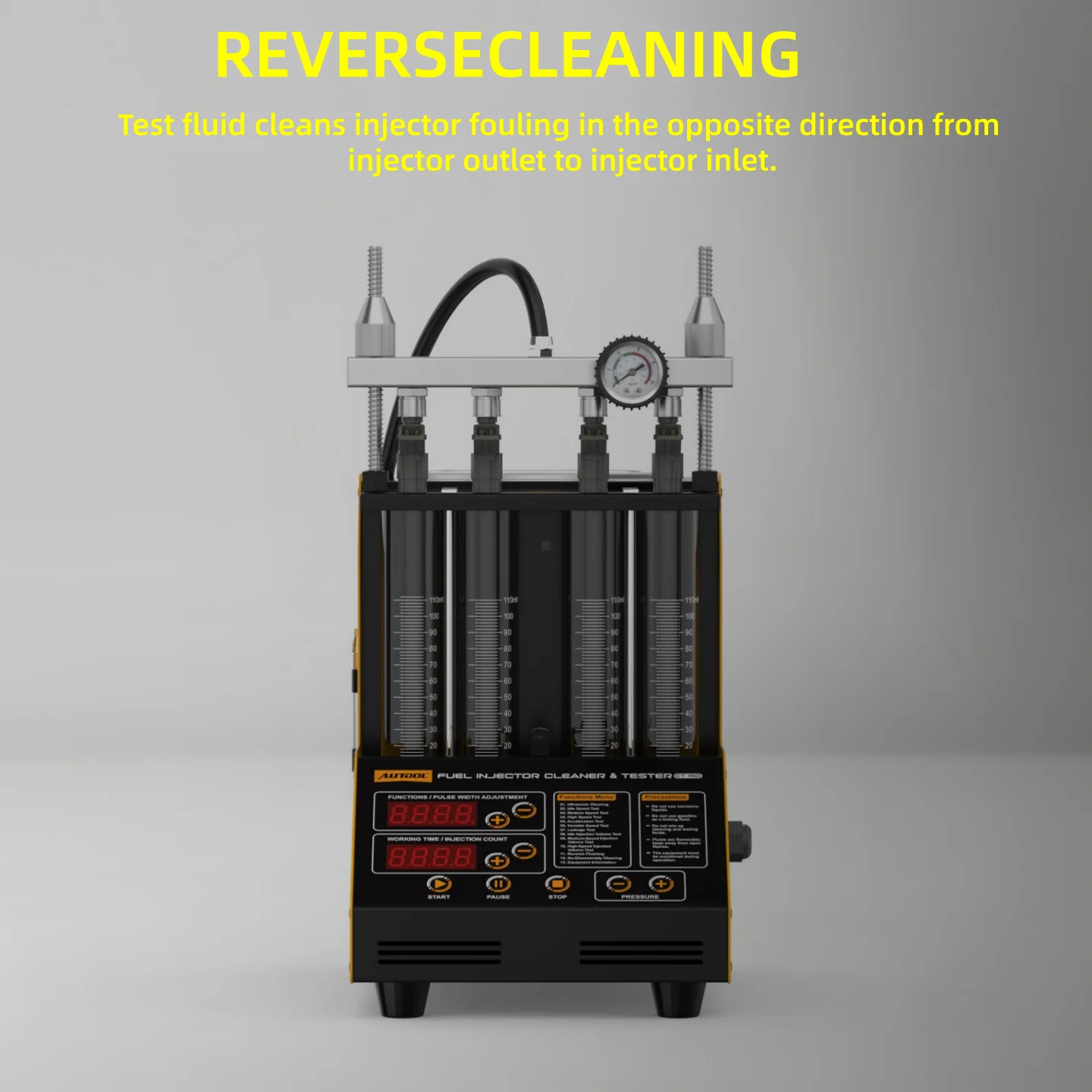 AUTOOL Auto-Kraftstoffeinspritzdüsen-Reiniger-Tester CT150 EFI MPI SFI Ultraschall-Auto-Tester Reinigungsmaschine Reiniger-Tester 110-230V PK V308 – Detail 6