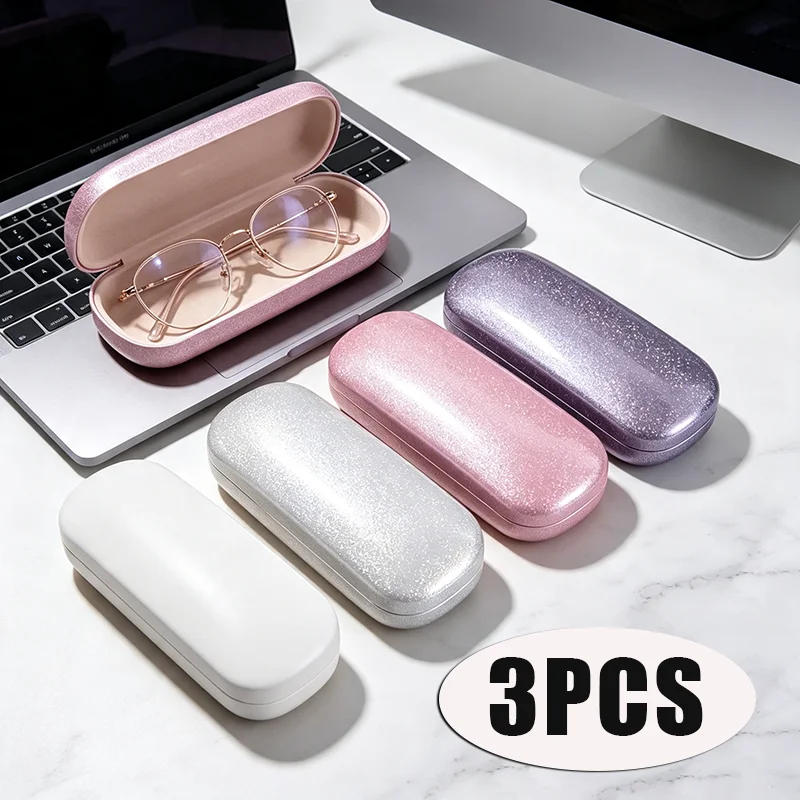 3PCS Universal Classic Colorful Hard Shell Storage Glasses Boxes Men's Women's Colorful Eyewear Protector Eyewear Organizer