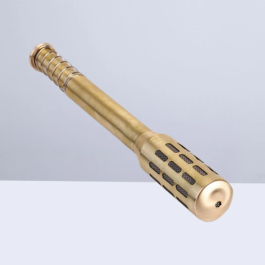 

Big Copper Brass Moxa Roller Stick Moxibustion Massage Burner Improve Blood Circulation (Gold)