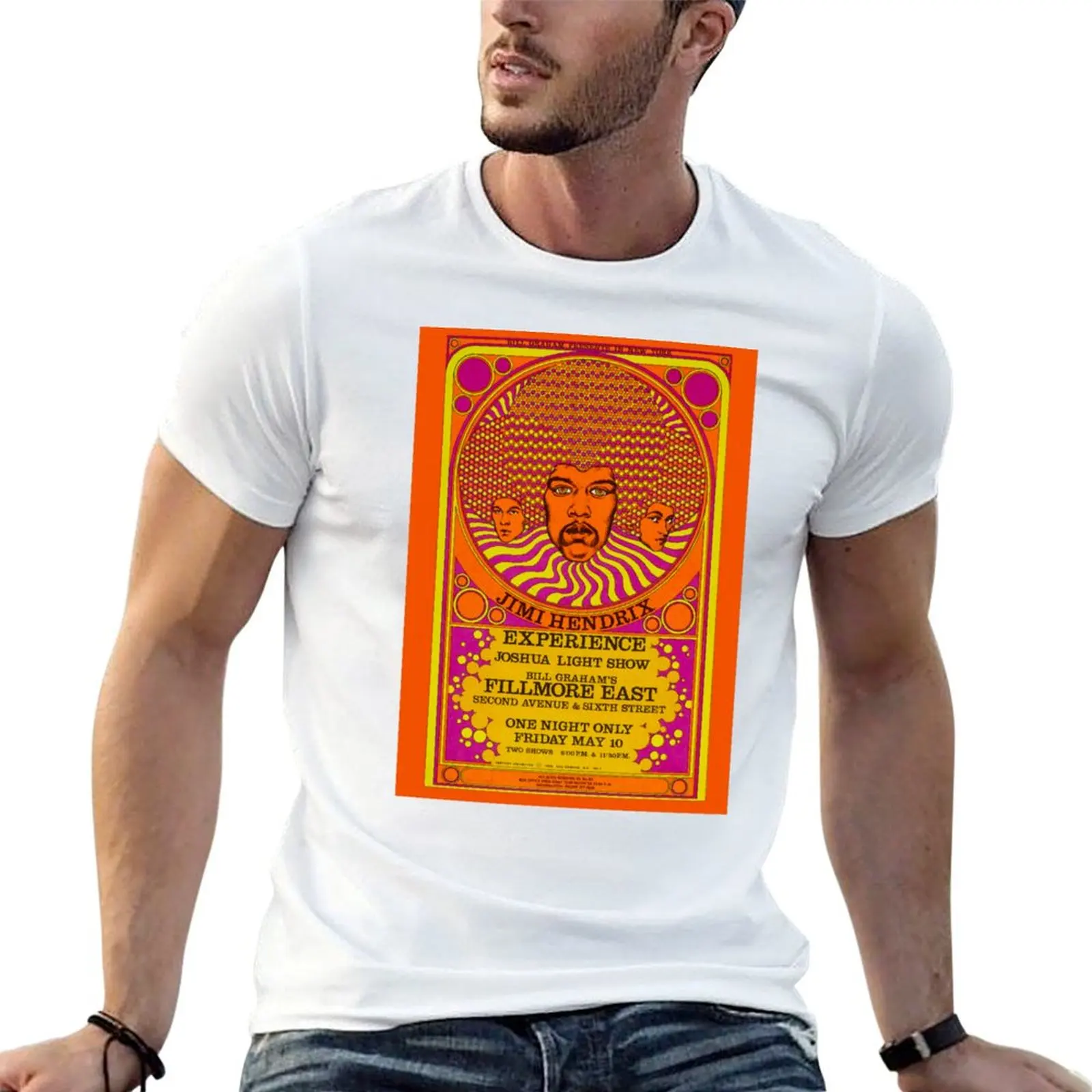 Fillmore East Concert Poster T-Shirt Dry Fit Running Short Sleeve Top
