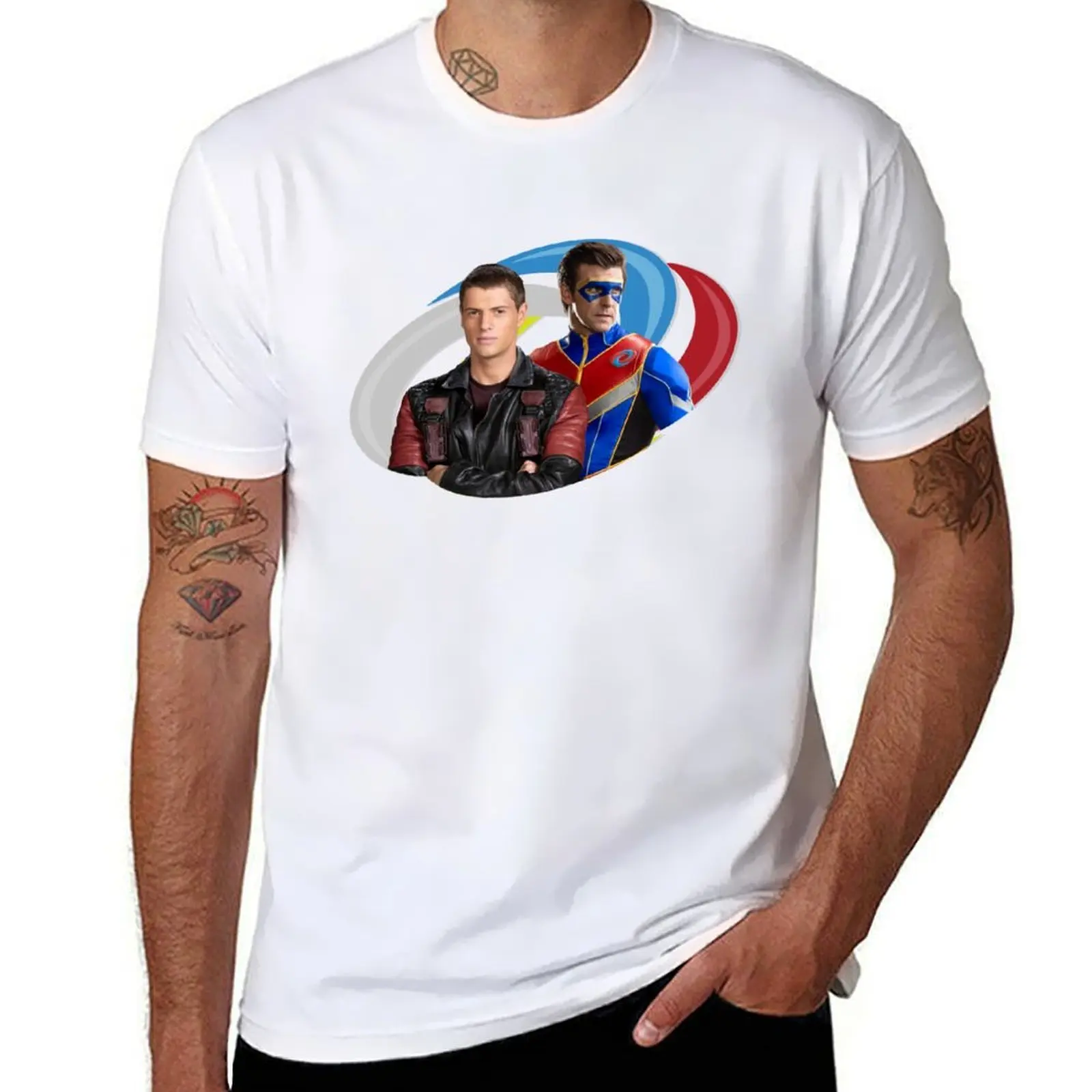 

Danger Force Logo - Henry and Captain Man T-Shirt anime t shirts oversize man t shirt graphic T-Shirt