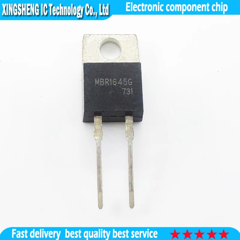 10pcs MBR1645G TO220-2 MBR1645 TO-220 new original