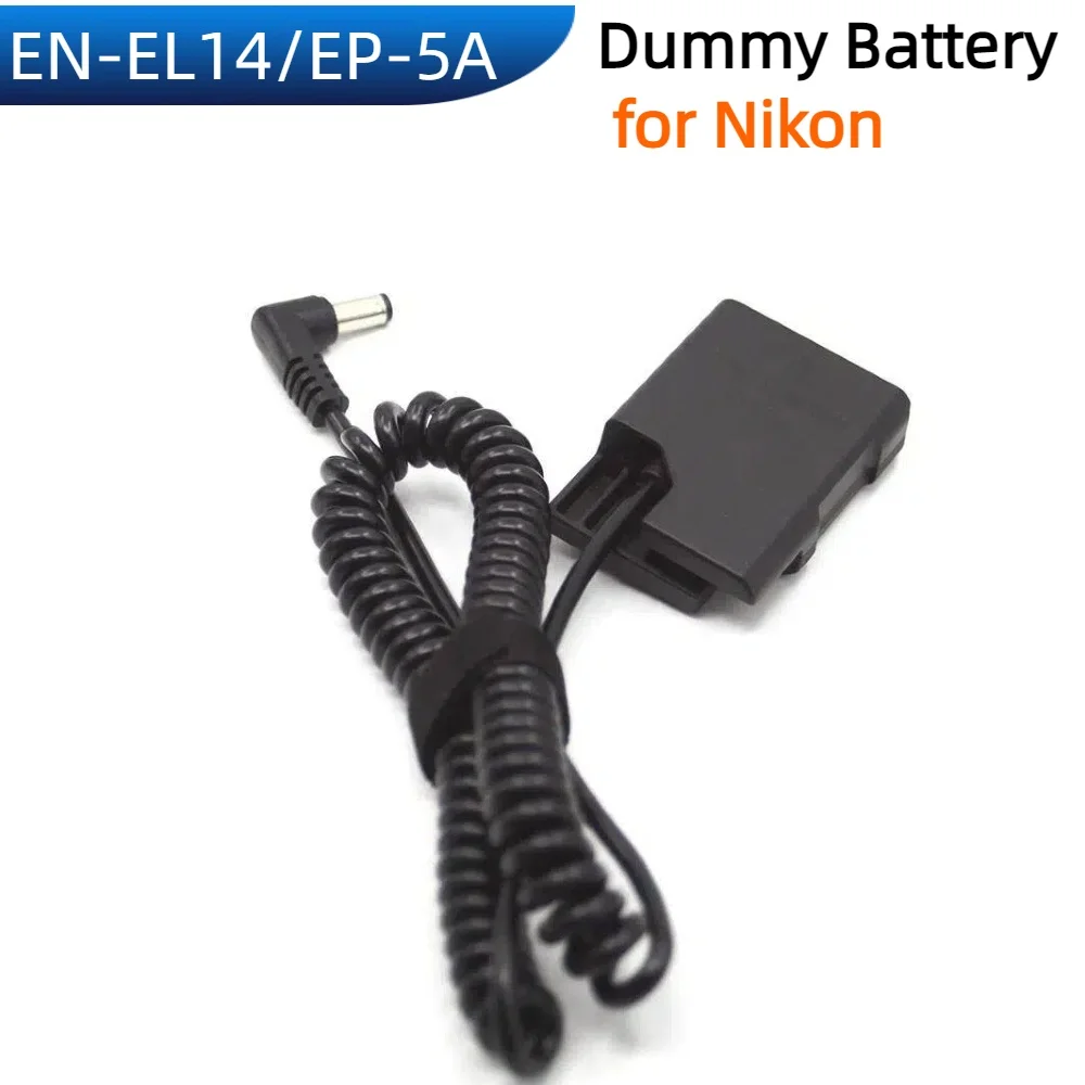 

Адаптер-муляж батареи EN-EL14 с пружинным разъемом EP-5A, имитирующий питание от сети, для Nikon P7800 P7700 P7100 D5600 D5500 D5300 D5200 D5100 D3400 D3300