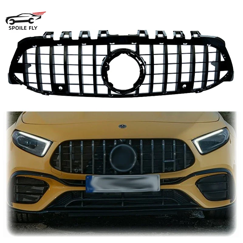 

2019 To 2021 For Mercedes Benz A Class W177 A180 A200 A250 AMG A35 A45 Front Bumper AMG GT Grille Grill Panamericana Style