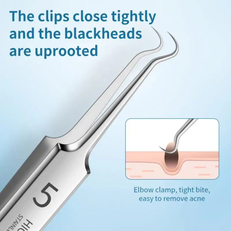 Tweezers And Resistant To Slipping Feels Comfortable 5 Specifications 1 Set Blackhead Needle Acnetools Stable To Grip Blackhead