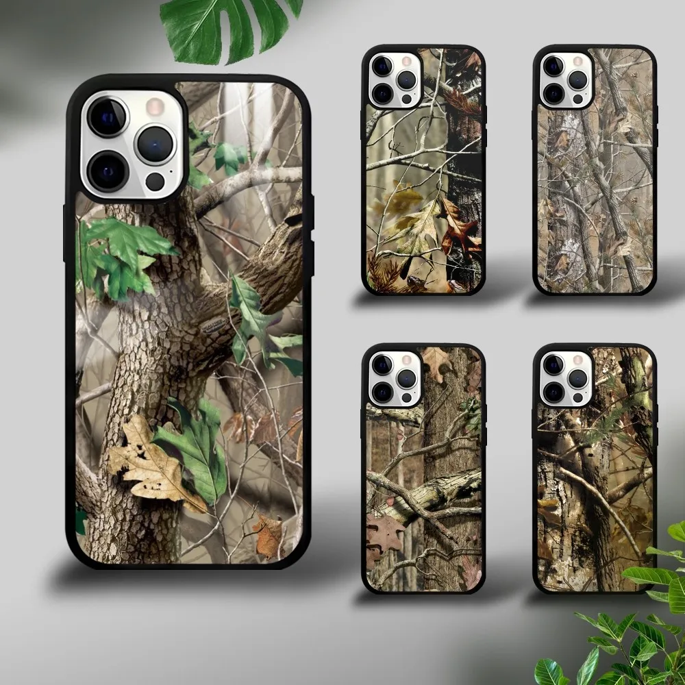 

Hunting Camo Phone Case For iPhone 16 15 14 13 12 11 Pro Xs Max Mini Plus Celulares Hard Funda