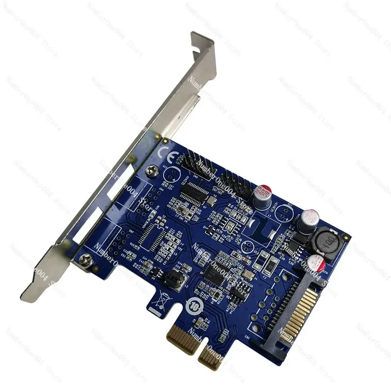 PCIe to 9-pin USB2.0 expansion card main board 9-pin built-in 2 9pin chassis fan water cooling hub
