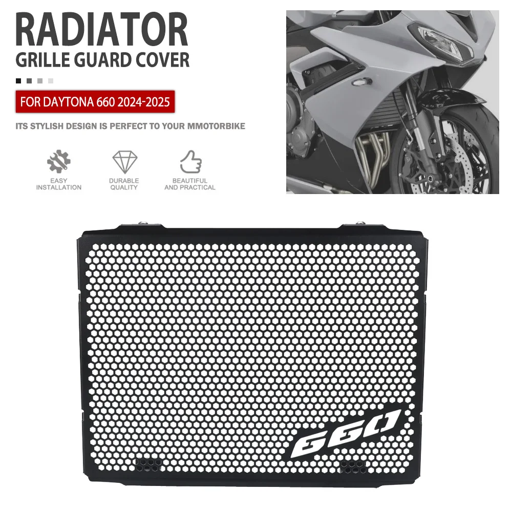 

Radiator Guard For Daytona 660 2024 2025 Motorcycle Radiator Grille Cover Protector Accessories Parts