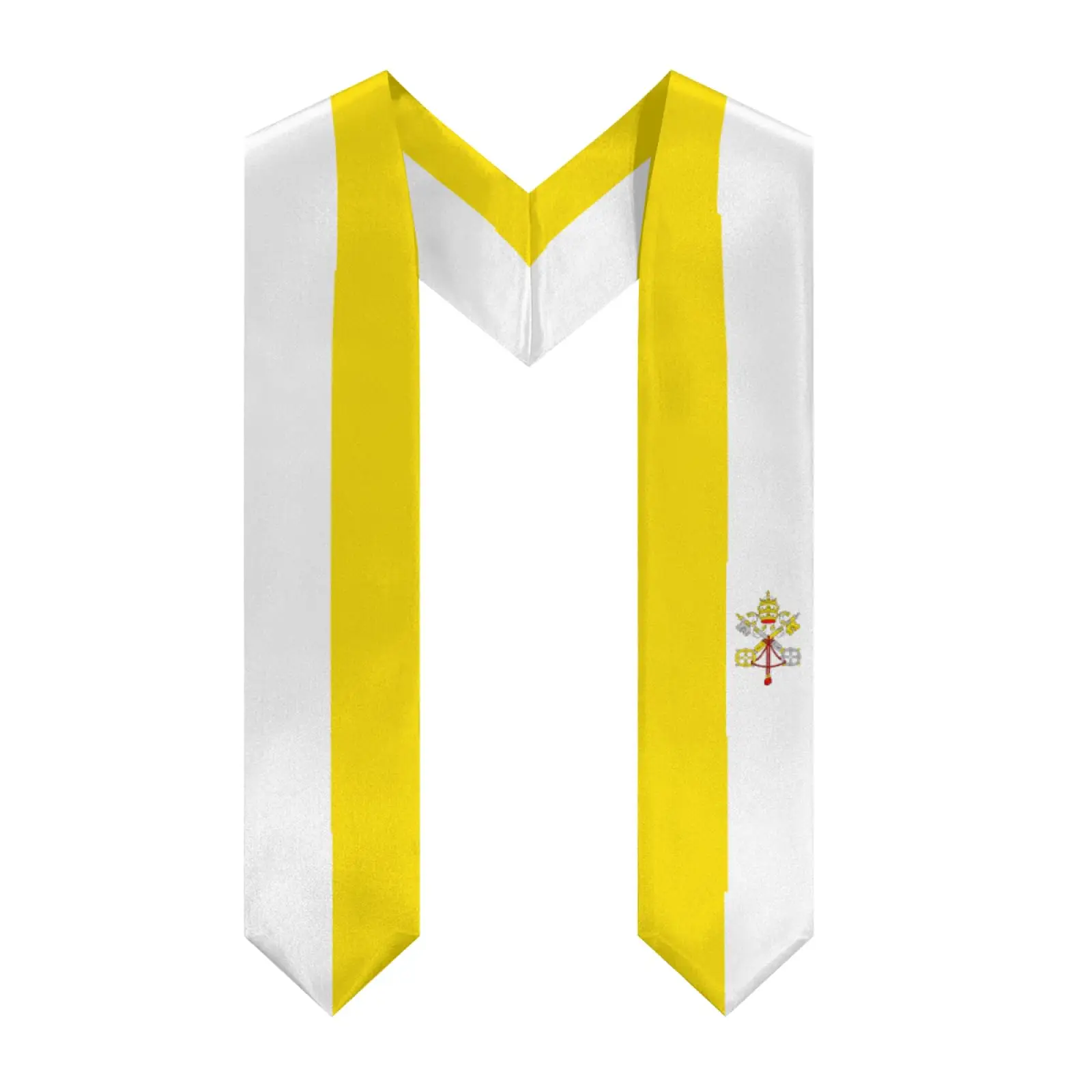 

Флаг Ватикана 2025, випускной палантин с v-образным вырезом, шаль, пояс чести для учебы, доска для международной студентов