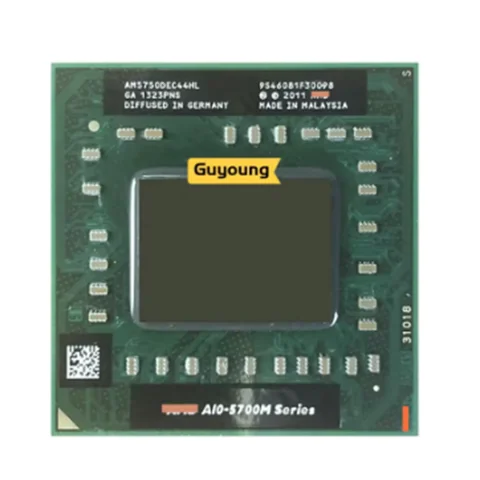 Laptop Mobile A10 5750M A10-5750m Socket FS1 CPU 4M Cache 2.5GHz Quad-Core Laptop processor for GM45 PM45