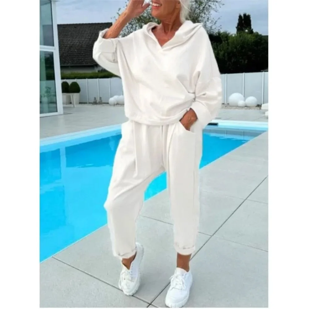 

Women's Casual Two-Piece Sweatirt Set Hoodie Pants Comfortable Faionable Winter Collection Other Material 00%