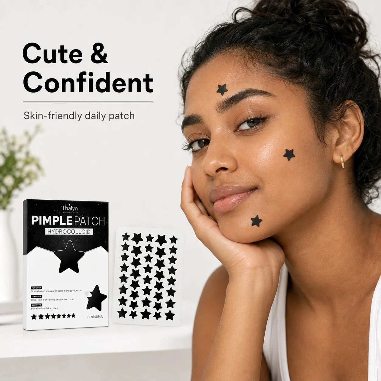 40개입 블랙 스타 뷰티 패치 오각별 모양 투명 메이크 - Beauty And Makeup Quotes 리뷰 및 가격