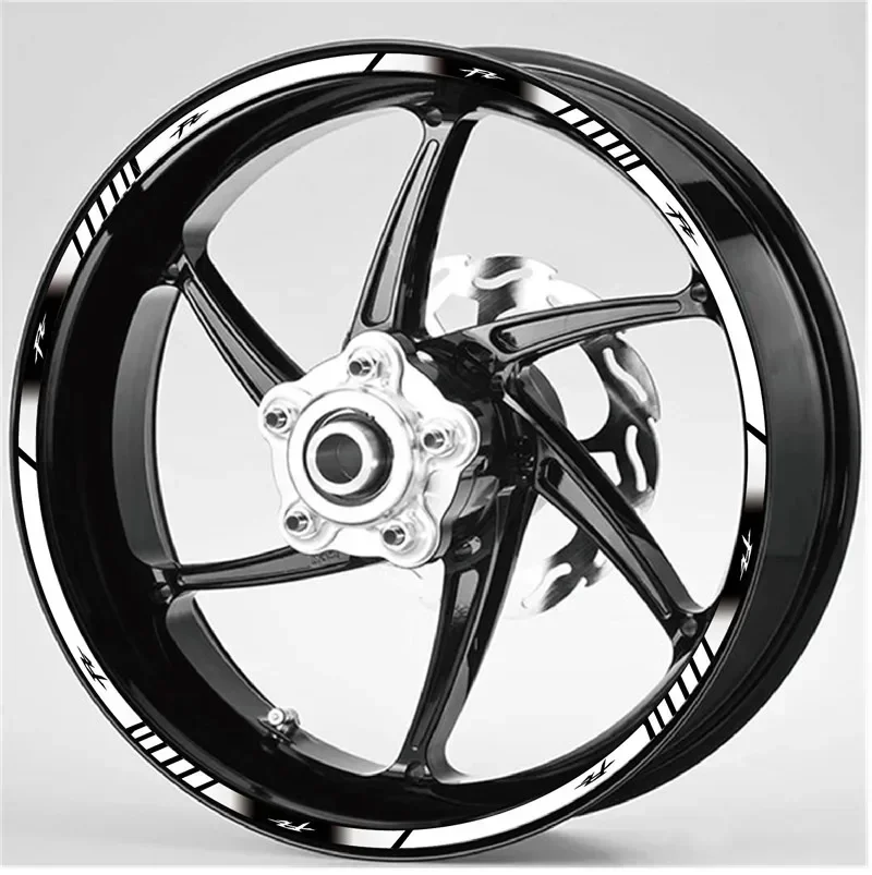 Per YAMAHA FZ1 FZ6 N/S FZ8 FZ25 FZ6 FZ150 FZ350 FZ400 FZ7 FZ750 FZ8 parti del motociclo contorno ruota decorazione decalcomania Sticker - D