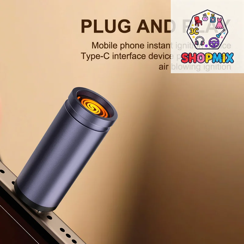 Type C Mini Auto Shut-Off For Air Travel Outdoor No Battery No Flame Portable Safety Adapter