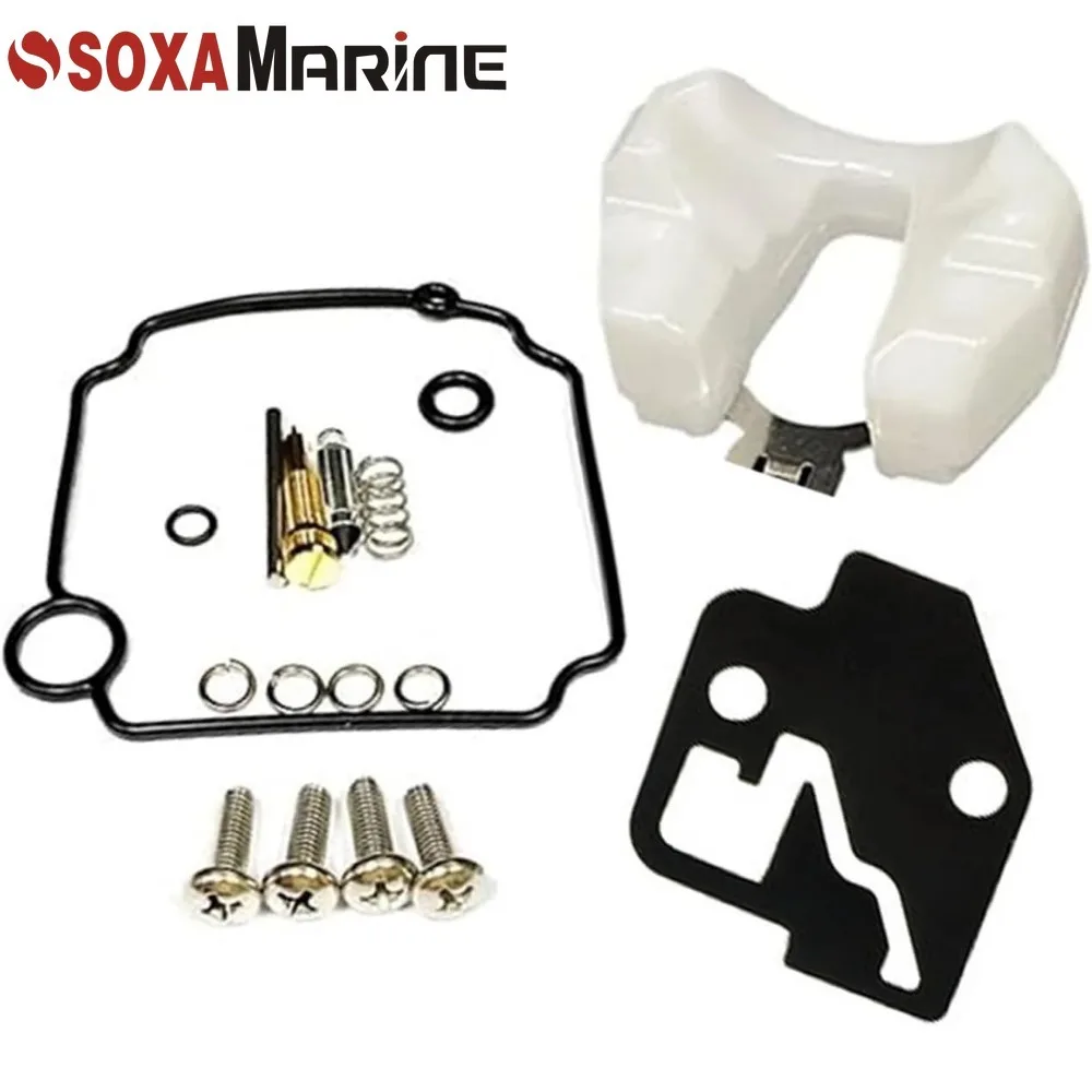 Carburetor Repair Kit For Yamaha 4 Stroke 9.9 13.5 15HP F15 Outboard Motor 66M-W0093-01 802706A1