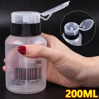 200ml Press Type Press-on Plastic Alcohol Bottle with Lock Storage Cleaner Soldering Paste Flux Press for Phone PC Tablet Repair