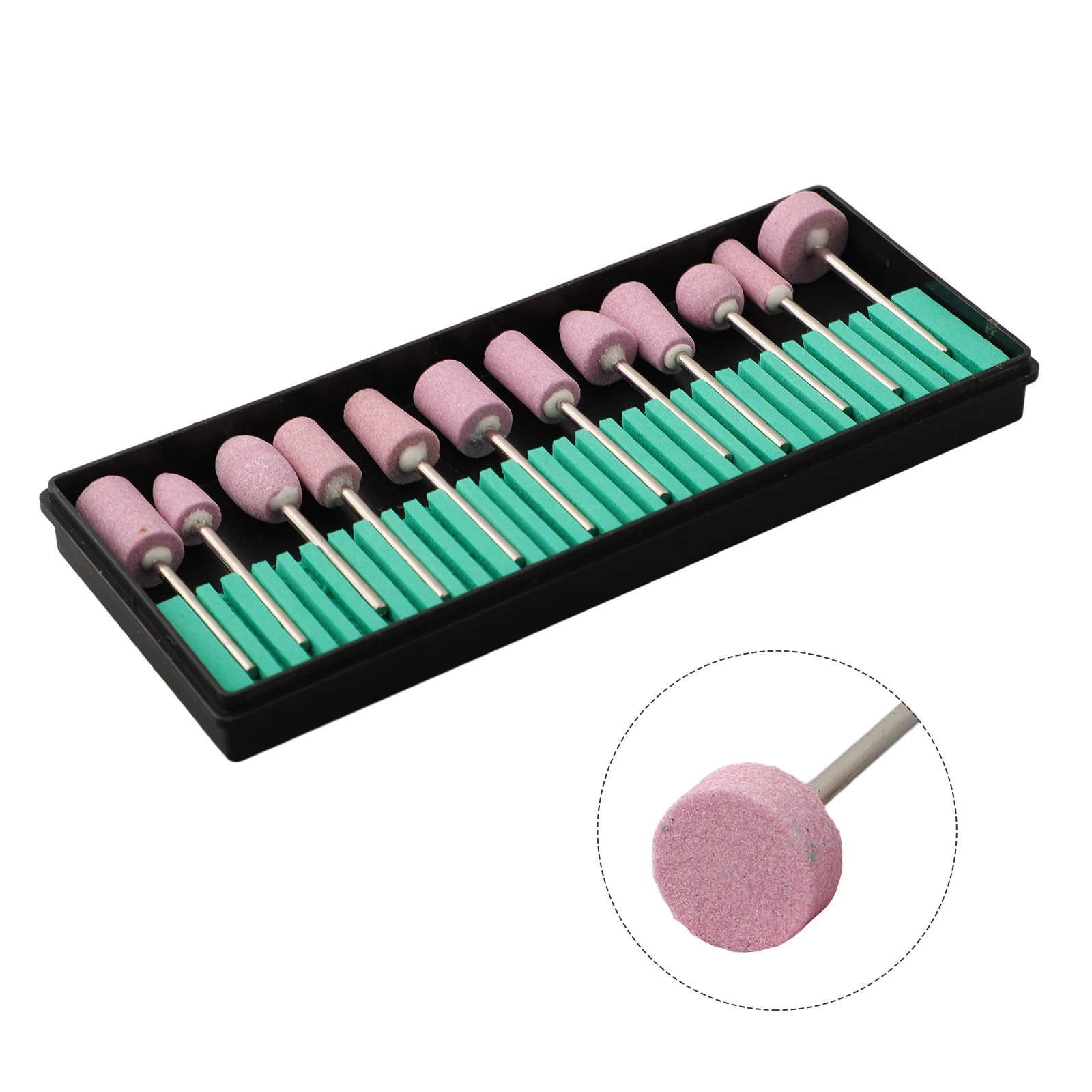 Nail Art Drill Bits Grinding Head 12pcs Set Parts Pedicure Accessories File For DIY Grinding Kit Polishing Head