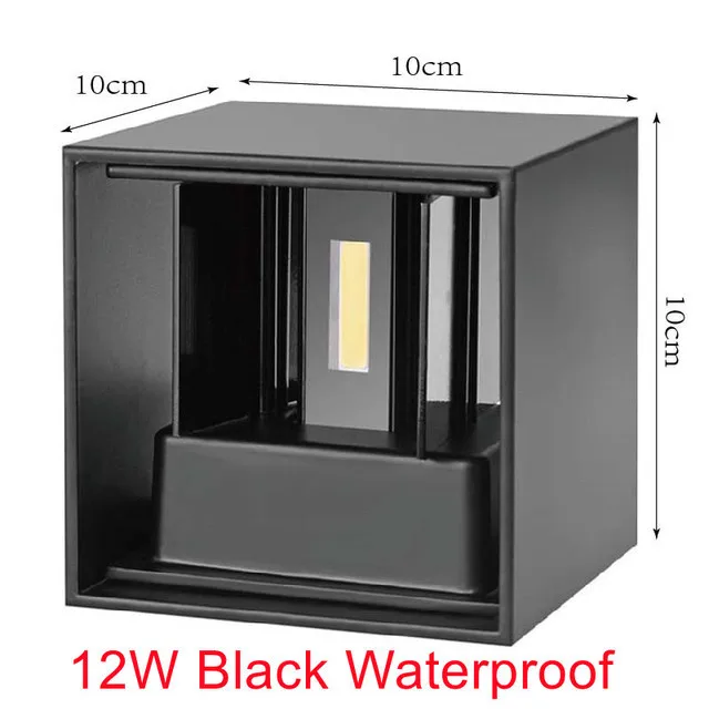 SUNMEIYI 12W LED Wandlamp Buiten Waterdicht IP65 Veranda Tuin Wandlamp Blaker Balkon Terras Decoratie Verlichting Lamp
