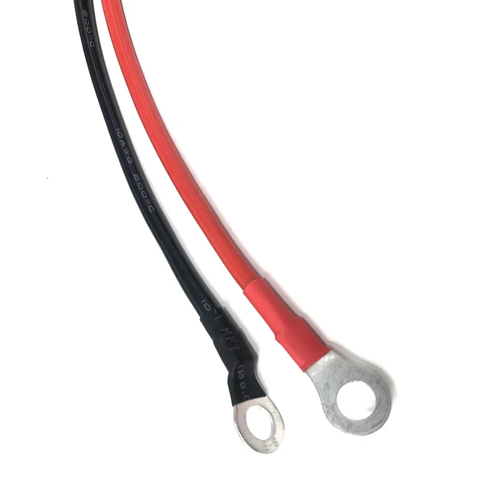 10AWG 30CM SAE To O Ring Terminal Harness 2 Pin Quick Disconnect Plug SAE Connection Motorcycle, Car, Tractor -60 - 200 Celsius