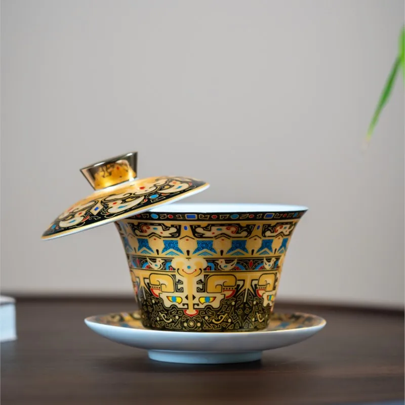 

Крутящийся чайный сервиз высокого качества в китайском стиле