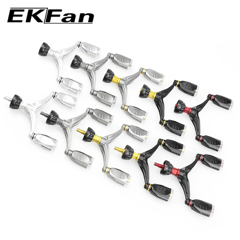 Poignée de moulinet de pêche en alliage d'aluminium EKFan 73 mm pour moulinets de pêche à la ligne série D/S 800-2000, pièce de rechange DIY