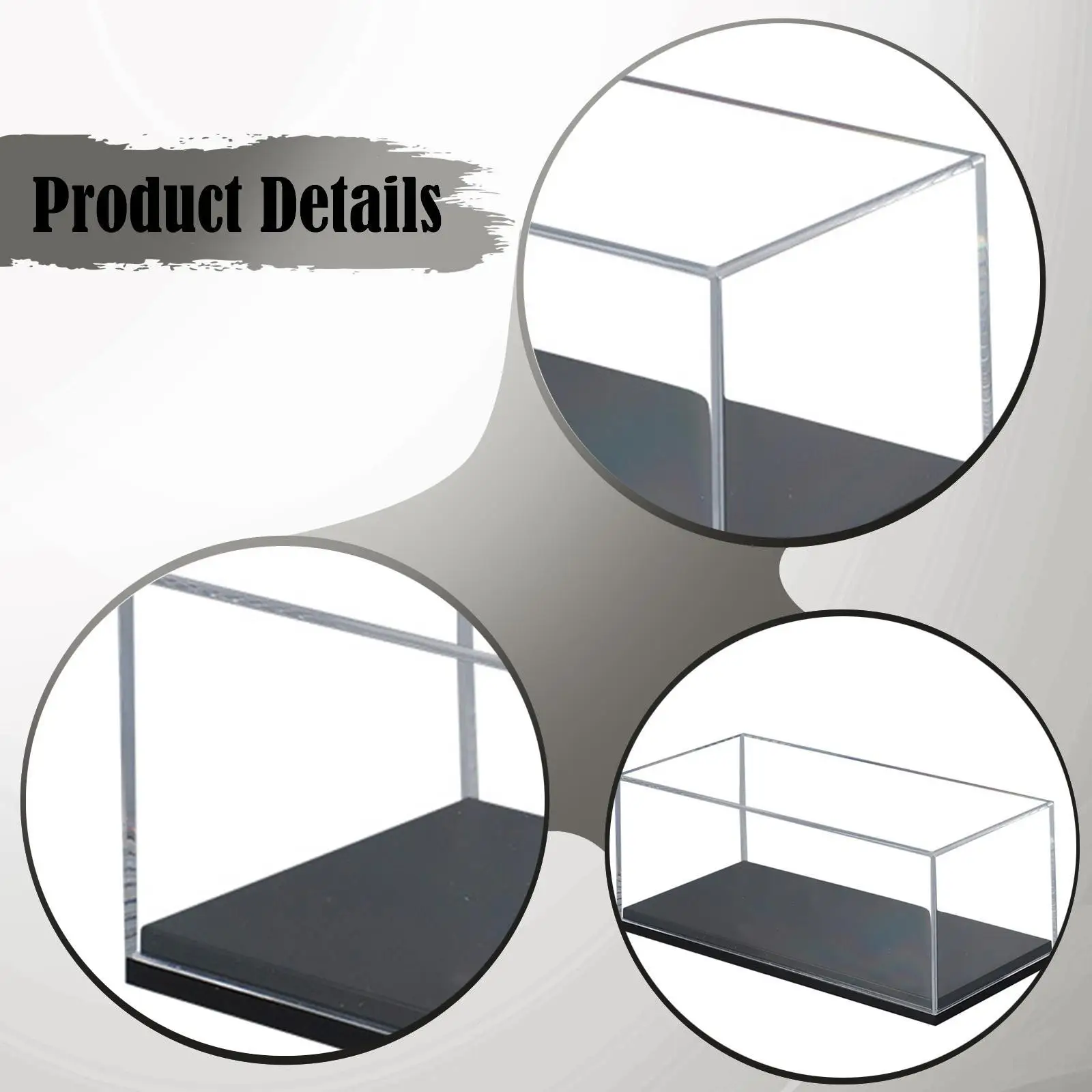 Clear Model Car Display Case 1: 87 Display Box Collector Protective Decorative Toy Car Display Organizer Storage Case