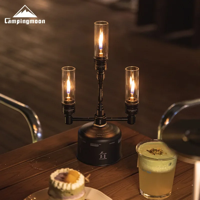 CAMPINGMOON Atmosphere Candle Light Set Equipped with Inflatable Aluminum Can Outdoor Camping and Barbecue Atmosphere Light
