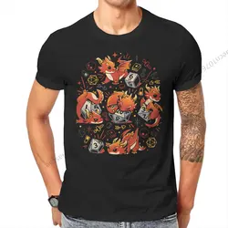 DND Tiny Dragon Dice Tshirt Homme Men's Streetwear Cotton T Shirt For Men