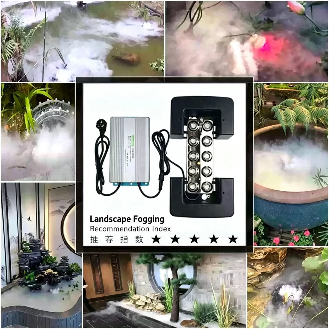 10 Heads Ultrasonic Atomizing Board Fog Spray Module Industrial Constant Humidity Machine Part For Water Pool Landscape Decorati