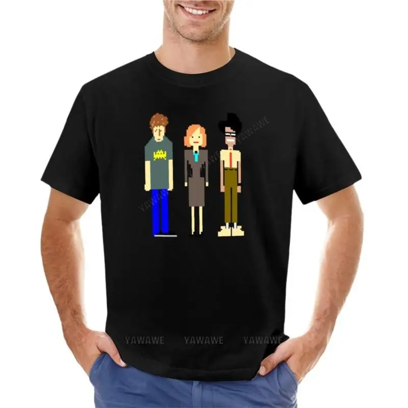 

men cotton t-shirt The IT Crowd T-Shirt anime clothes kawaii clothes oversized t shirt men clothing summer top tees