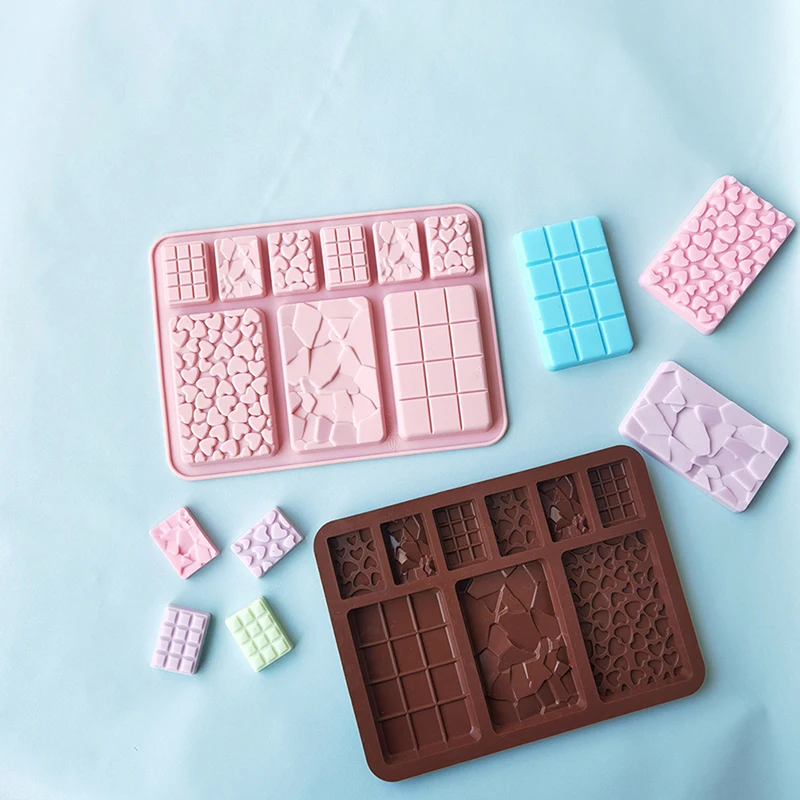 Stampo per cioccolato mattoni strumenti di cottura stampi per dolci in Silicone antiaderente stampi per gelatina