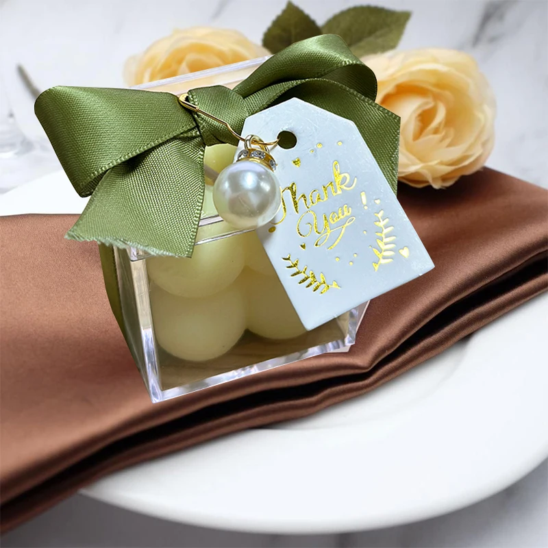 5/10/20pcs Wedding Gift For Guests Aroma Candle Souvenir Gift Box For Baby Shower Bridal Shower Gender Reveal Party Decorations