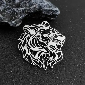 龐克風老虎胸針,不鏽鋼材質,高品質防水別針徽章,可用作單肩包和背包裝飾。 8 最佳銷售 老虎胸針 - №2