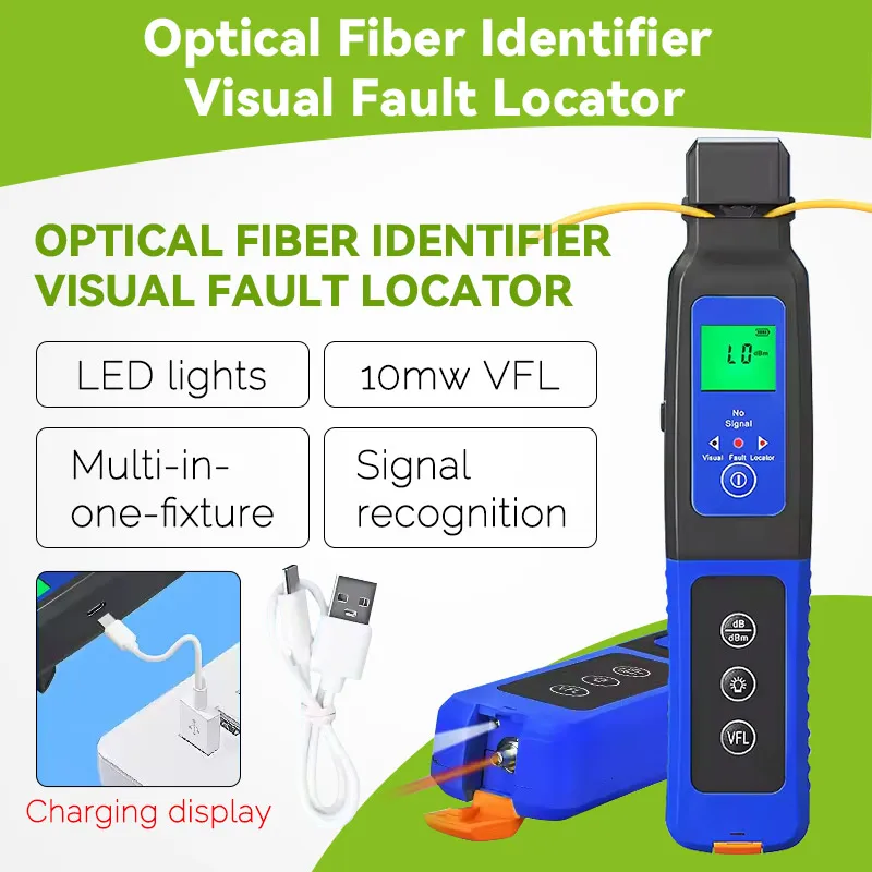 

Rechargeable AUA-C40 Fiber Optic 10mw Identifier Visual Fault Locator Live Fiber Optical Identifier 800-1700nm