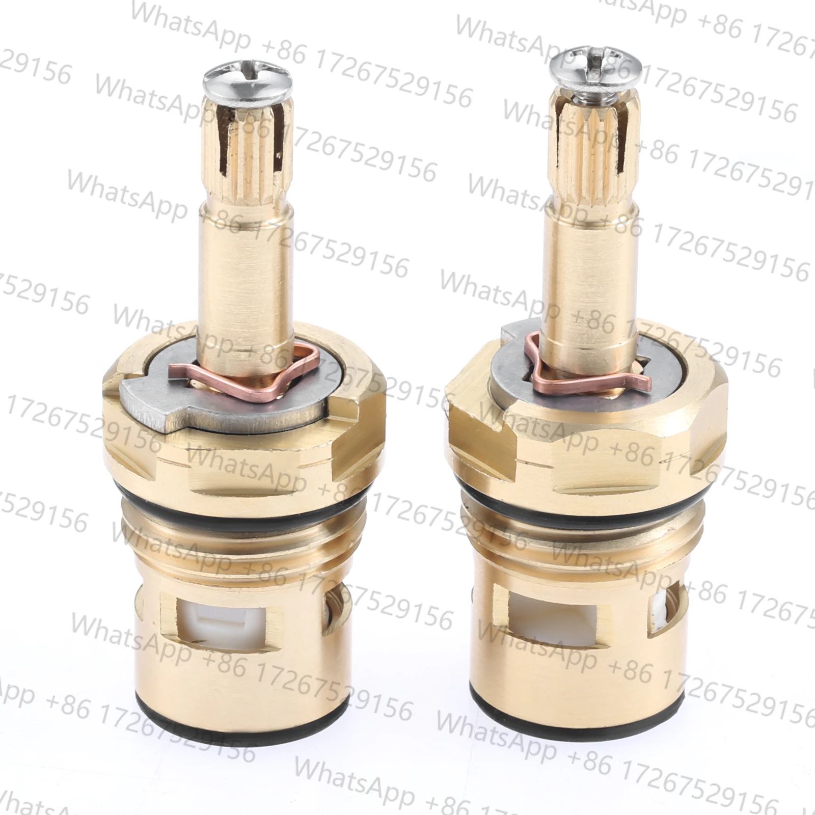 2pcs Hot and Cold Brass Faucet Cartridge Fit for 994053-0070a or 994053-0070a/H Bathroom Kitchen Bathtub Valve Stem Replacement