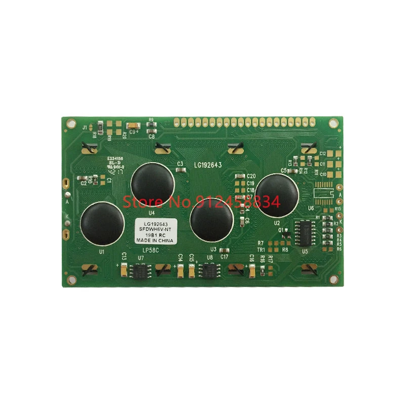 19264 192x64 Módulo de exibição LCD Tela verde azul Exibição de texto 5V 20P KS0107/08 LG192643 19264A