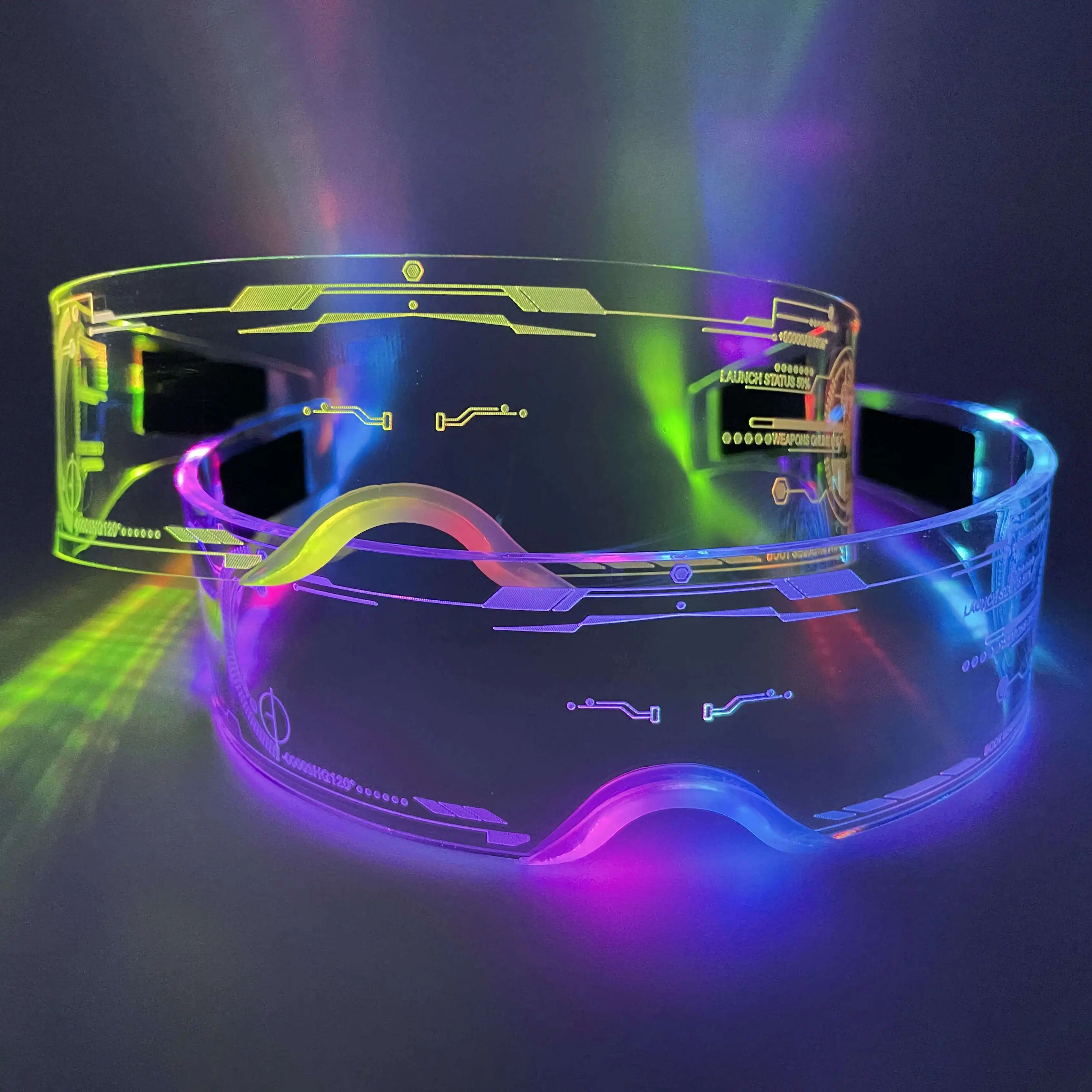 LED luminous  Future technology glasses Music festival Christmas luminous light glasses  luminous glasses