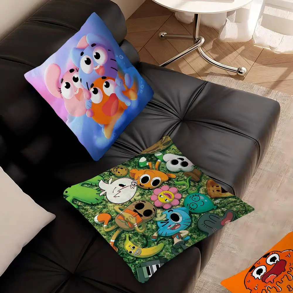 Cartoon Amazing World G-GumballS Maple Design Cushion Cover Happy Autumn Harvest decor Holiday Decorati Pillow Cover