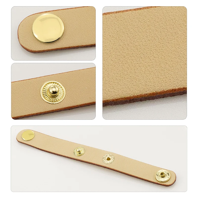 Bag Handle Strap Fixed Hook Ring TINBERON Vegetable Tanned Leather Fixing Buckle Bag Accessories High Quality Strap Fixed Buckle