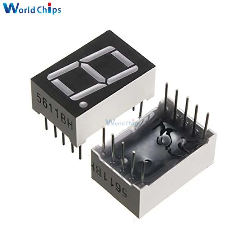 0.56inch LED display 7 Segment 1 Bit/2 Bit/3 Bit/4 Bit Digit Tube Red Common Cathode / Anode Digital 0.56 inch led 7segment