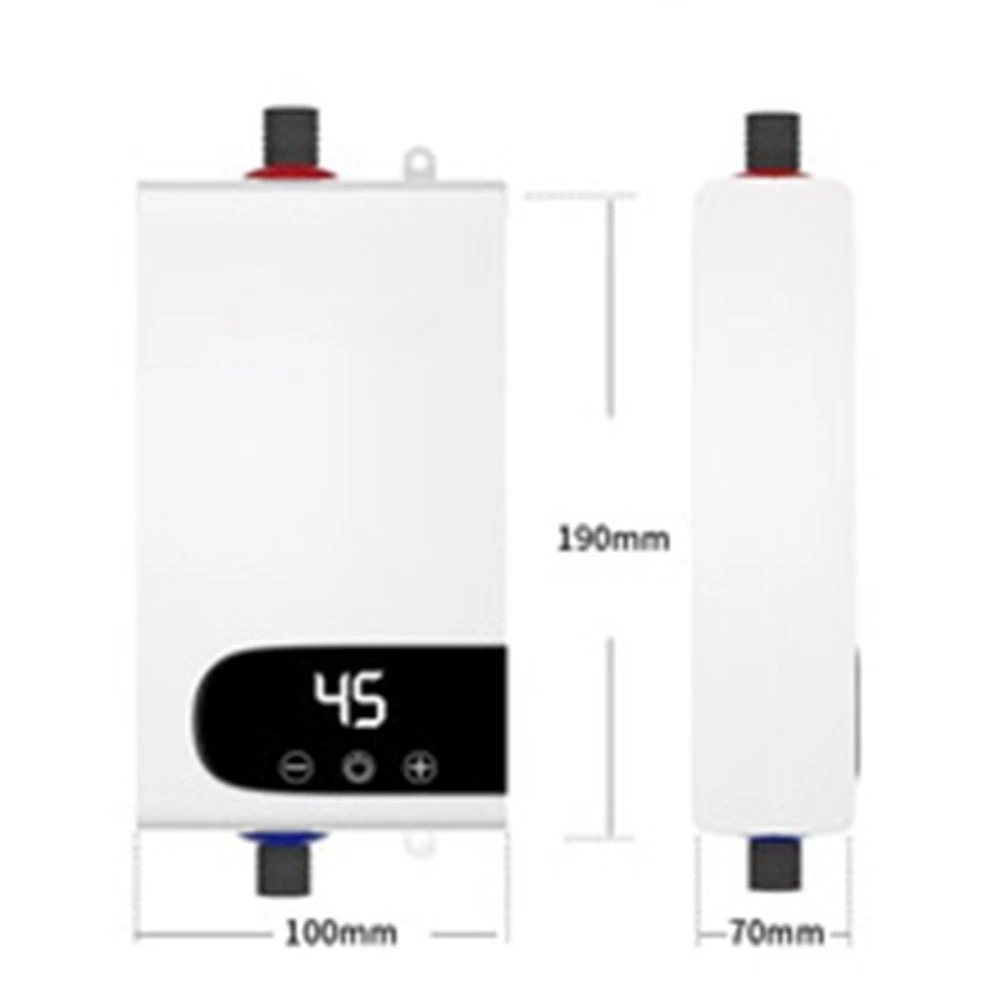 Chauffe-eau instantané sans réservoir, 4500W, affichage digital LED, prise UE, nouveauté