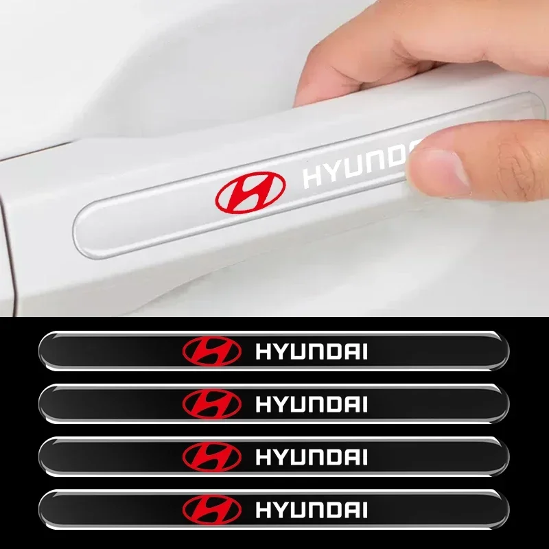 4 قطعة باب السيارة السلطانية طبقة حماية المضادة للخدش ملصقات السيارات لشركة هيونداي سوناتا إلنترا توكسون كريتا I30 Ix35 I40 IX20 سلع السيارات #1