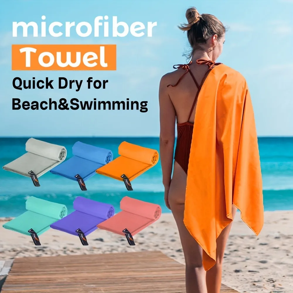

Quick Dry Microfiber Beach Towel | Sand Free Compact and Lightweight Multi-functional PE Bag Machine Washable