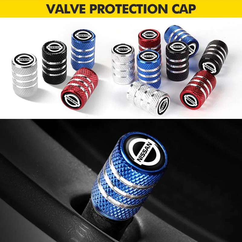 4 قطعة سبيكة سيارة عجلة الاطارات صمام غطاء للحماية الغبار غطاء لنيسان باترول Y62 Y61 فيرسا ألتيما X-trail صني قاشقاي #1