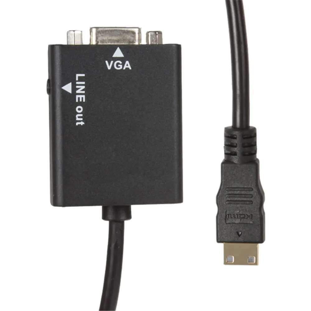 Adapter HDTV na VGA z konwerterem audio HDTV męski na VGA żeński Port HD na wyjście VGA 1080P HDTV Audio TV AV HDTV Video