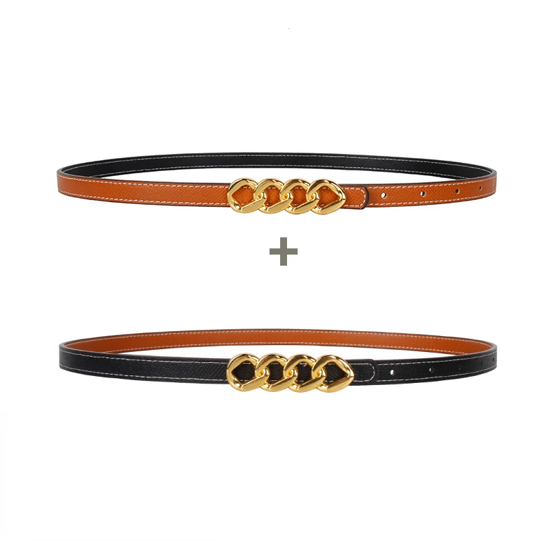 Dunne Vrouwen Riemen Decoratieve Rokken Pak Broek Jurken Modieuze Exquisite Leisure Lederen Riem Dames Wit Kleine Riemen