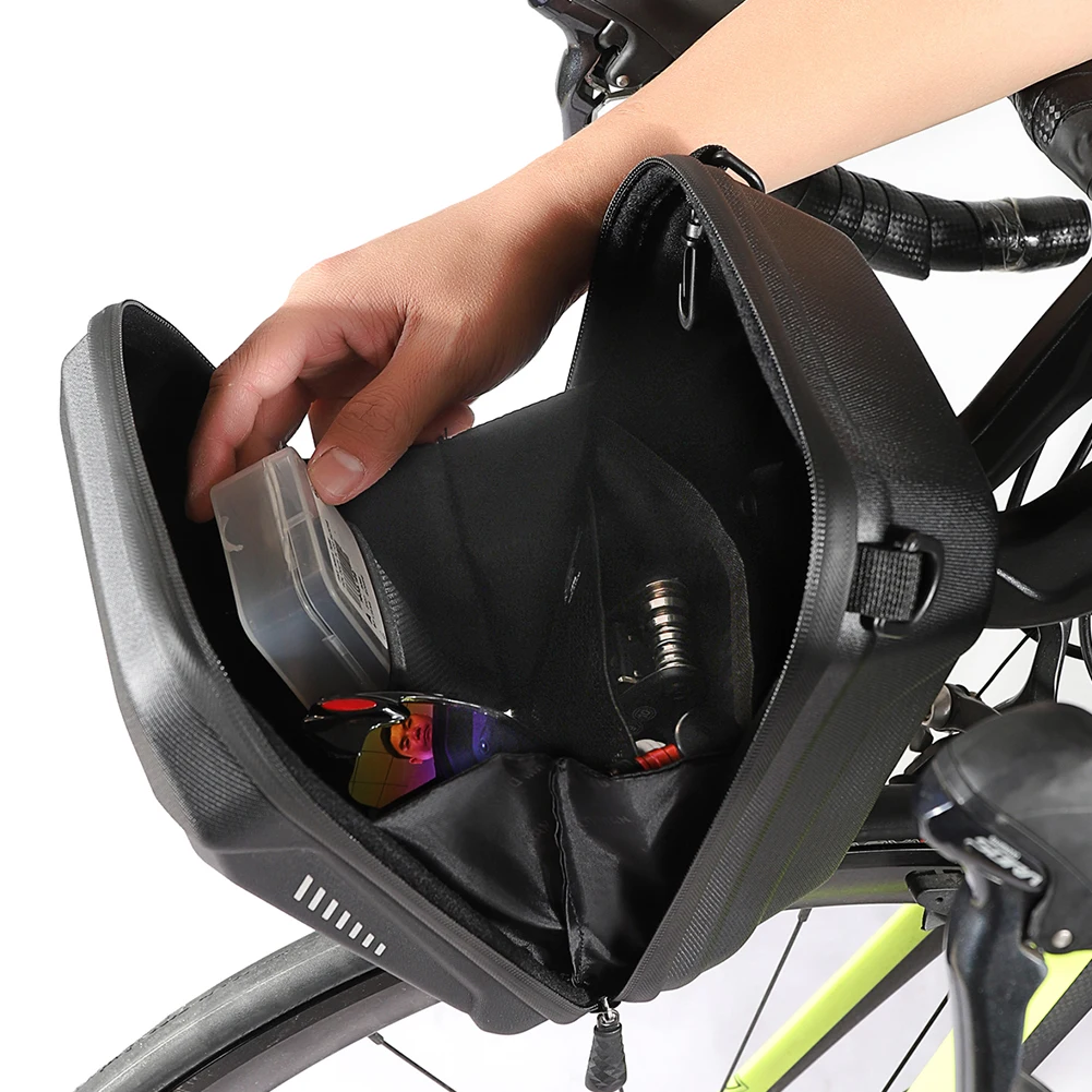 AliExpress NONE Shockproof Bicycle Handlebar Head Bags Multiple Sorting Comppartment Mountain MTB Road Bike Hard Shell Phone Case